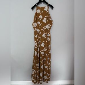 Mustard Floral Dress